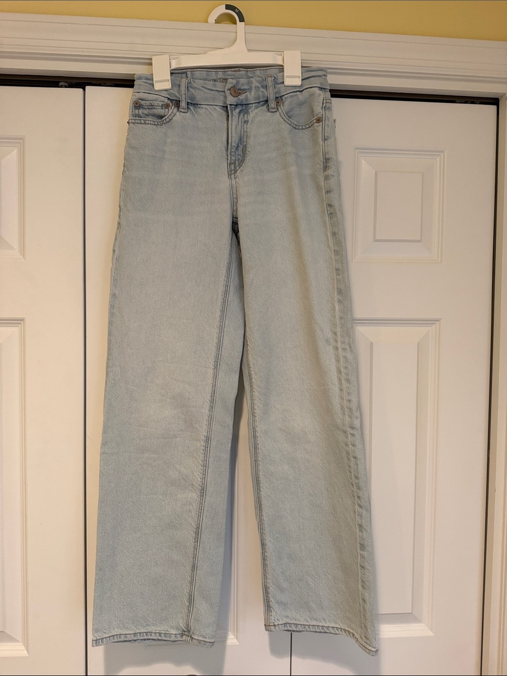 American Eagle Outfitters Light Wash Wide-Leg Jeans